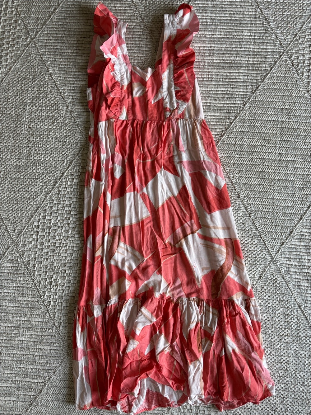 Petal and Pup Ruffle Midi Dress